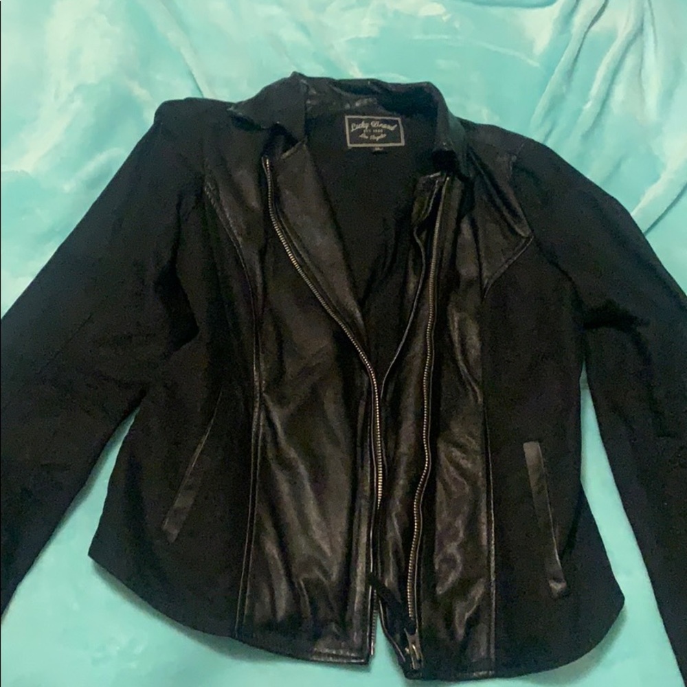 Lucky Brand, brand new leather jacket